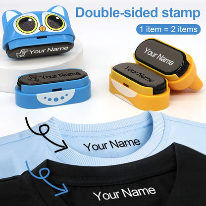 Custom Personal Name Stamp for Clothing, Waterproof and Fade-Resistant, Black and White Ink, Suitable for All Fabrics